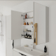 ARMOIRE MIROIR 80 CM BLANC MALTA