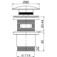 Bonde de vidage courte pour lavabo et plan vasque avec trop plein - Quick-clac refermable - Dôme laiton chromé - 30723104