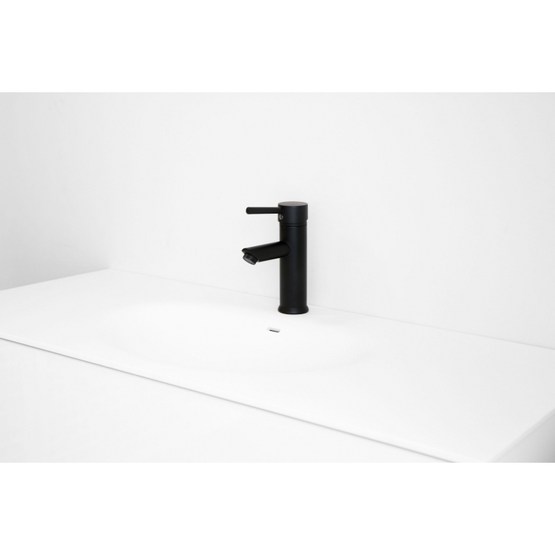 Robinet mélangeur lavabo haut – Design industriel (Steampunk) – Noir –  Zandra