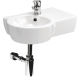 Lavabo gain de place 49.5 cm avec vasque décentré à gauche - Nano