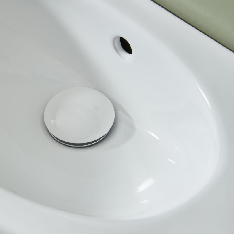 Royal plaza bonde lavabo 1 1/4 clic clac avec trop-plein glossy blanc